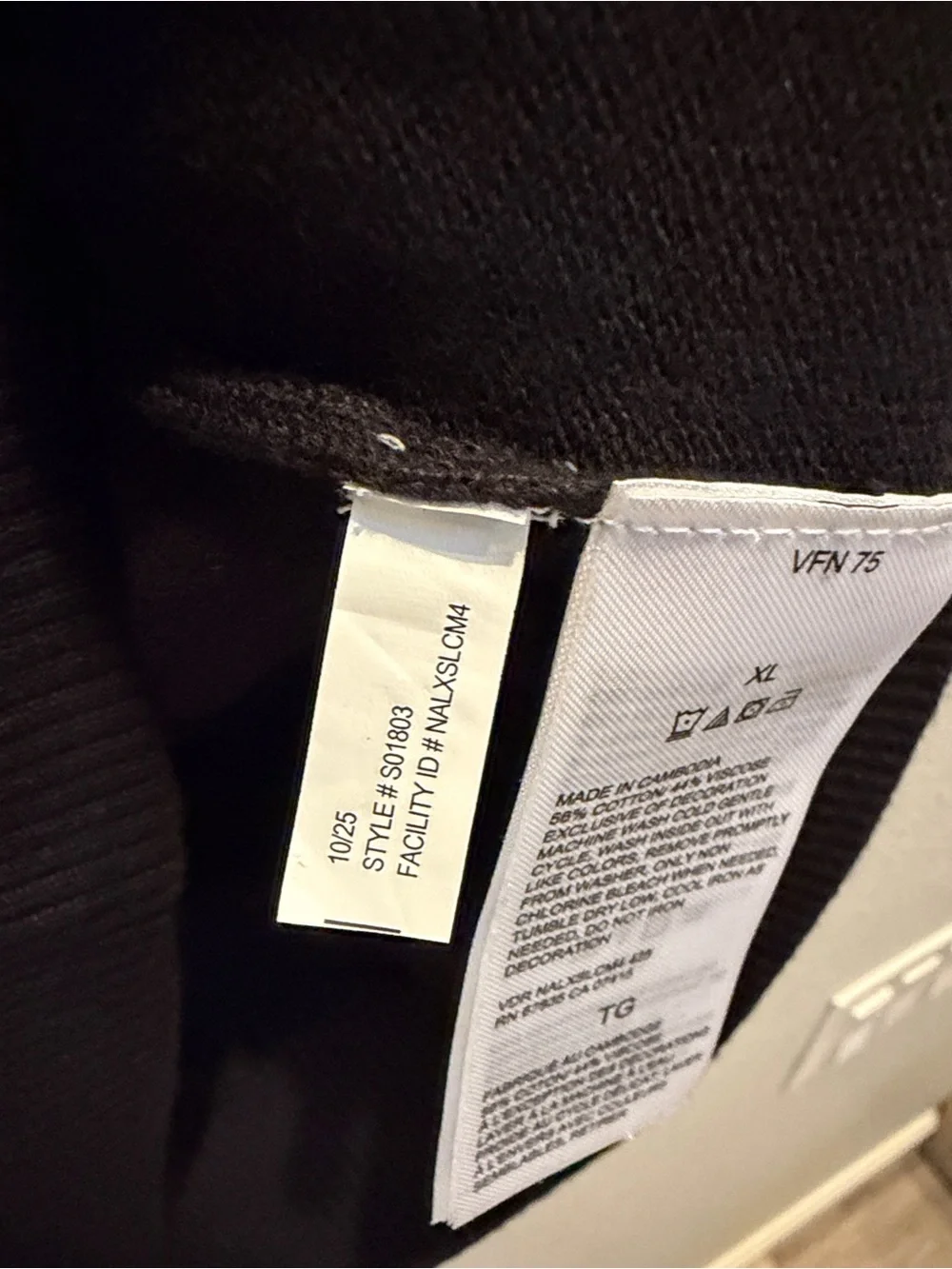 Nautica Men's Black Half-Zip Mock Neck Sweater NWT